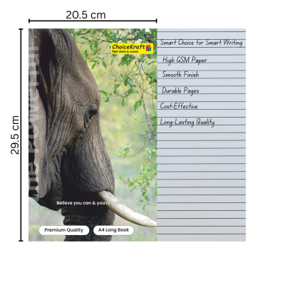 ChoiceKraft A4 Notebook (176 Pages) Pack of 6 – High GSM | Durable